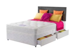Layezee Essentials Calm Microquilt Kingsize 4 Drw Divan Bed